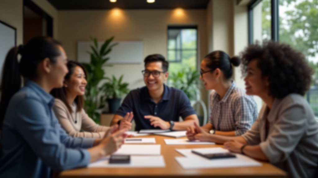 Small business owners in a collaborative learning environment