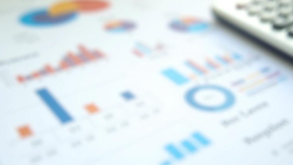 Monthly financial statements with pie charts and bar graphs showing business expense breakdown and income