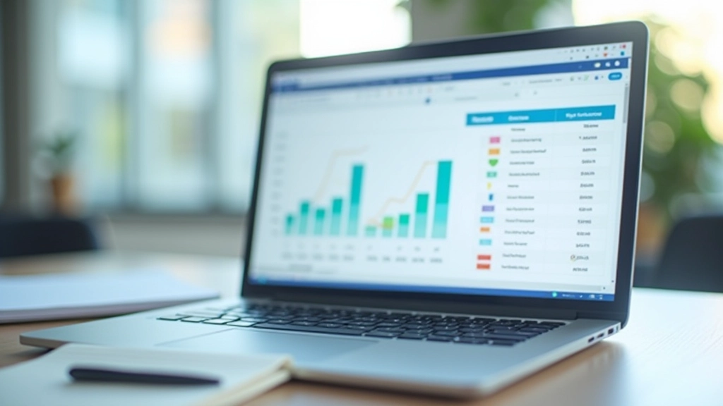 Colorful income tracking spreadsheet on computer screen showing multiple revenue streams and monthly totals
